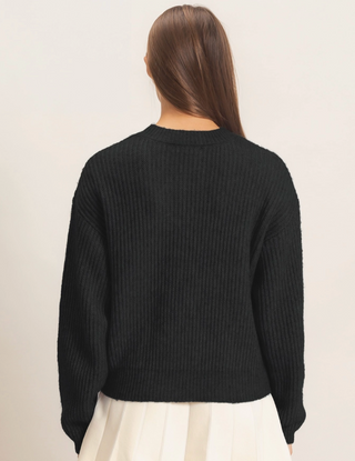ASHLEY RIBBED KNIT SWEATER