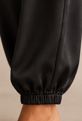 RHIANNON SATIN LACE JOGGERS