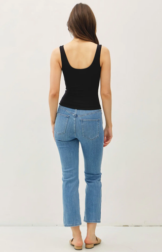 EMILIA SCOOP NECK JERSEY TANK