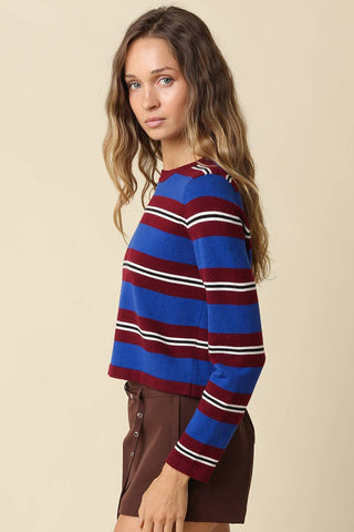 AVERY STRIPE KNIT SWEATER
