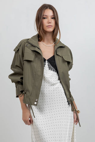 LIV UTILITY DRAWSTRING JACKET