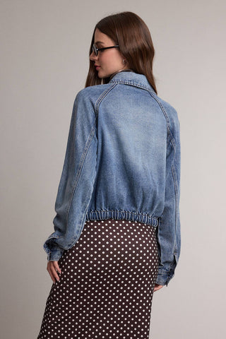 DYLAN DRAWSTRING DENIM JACKET