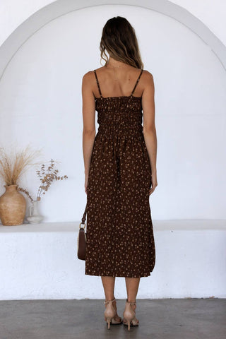 REBECCA DITSY FLORAL SMOCKED DRESS