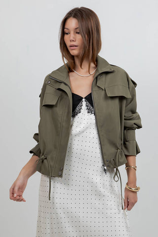 LIV UTILITY DRAWSTRING JACKET
