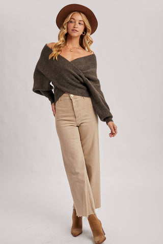 ALESSIA WRAP SWEATER