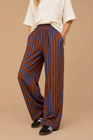 BOWIE STRIPED WIDE LEG PANT