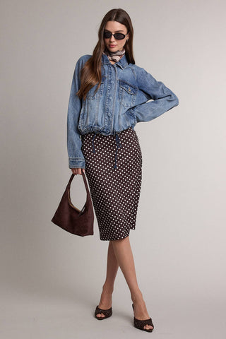 DYLAN DRAWSTRING DENIM JACKET