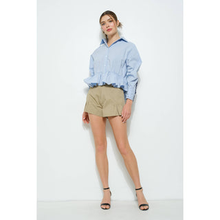 JULIANA PEPLUM BLOUSE