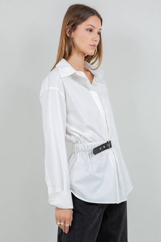 MAXINE BELTED BLOUSE